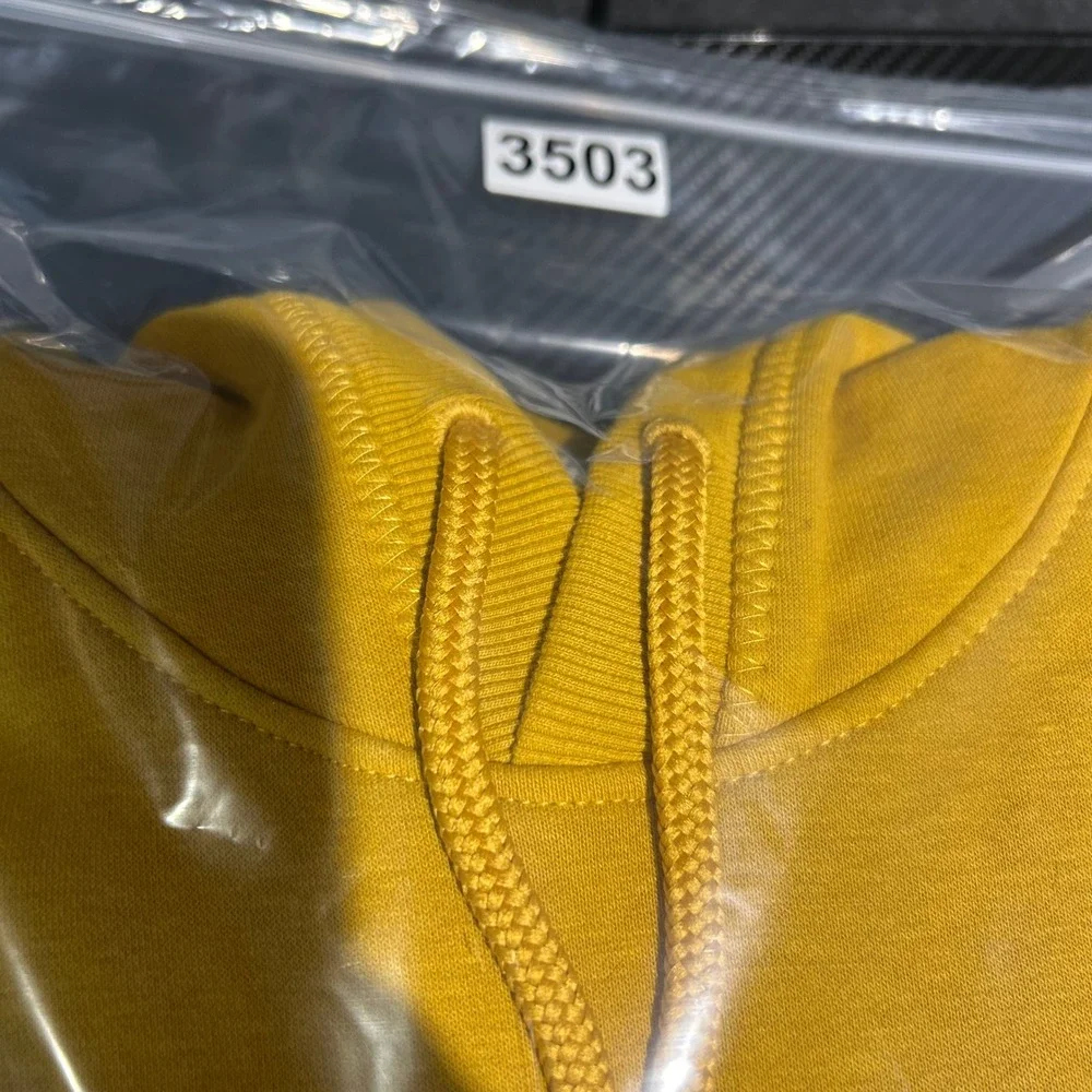 The North Face Hoodie Mens S Yellow ReNew ReUse Graphic Eco-Friendly Sweatshirt